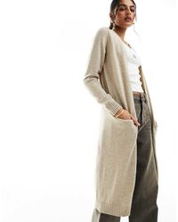 Vila - Longline Cardigan - Lyst