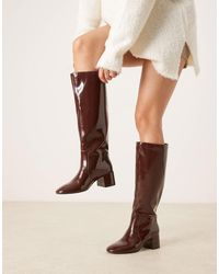 ASOS - Cookie - bottes montantes à enfiler avec bout rond - chocolat - Lyst