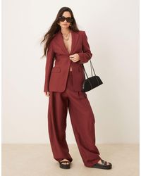 Mango - Capsule Linen Mix Over Sized Blazer Co-ord - Lyst