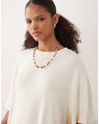 ASOS - Textured Knit Oversized T-shirt - Lyst