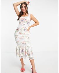 lipsy scarlet print dress