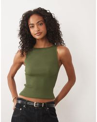 Gina Tricot - Knitted Rib Singlet - Lyst
