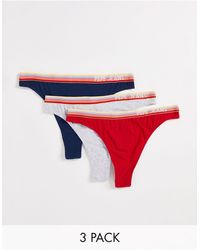 Pepe Jeans Denim Amy 3 Pack Thong | Lyst