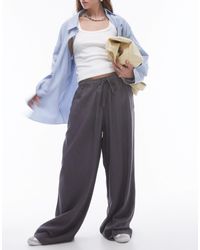 TOPSHOP - Linen Blend Balloon Trouser - Lyst