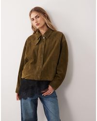 Nobody's Child - Real Suede Bomber Jacket - Lyst