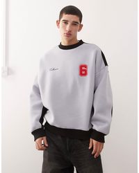 Collusion - Football Oversized Boxy Sweatshirt - Lyst