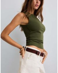 Stradivarius - Basic Sleeveless T-shirt - Lyst