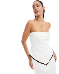 4th & Reckless - – trägerloses oberteil aus material - Lyst