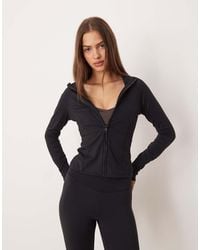 Gina Tricot - Mix And Match Yoga Sports Seamless Zip Up Jacket - Lyst