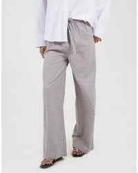 Brave Soul - Cotton Stripe Straight Leg Trousers - Lyst