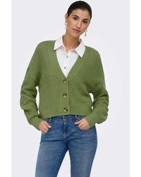 ONLY - – gerippte strickjacke - Lyst