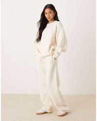 adidas Originals - Knitted Wide Leg Track Pants - Lyst