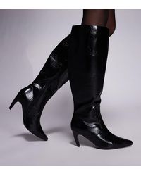 SIMMI - Simmi Lapis Wide Fit Heeled Knee Boots - Lyst