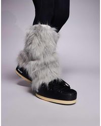 Kaiia - Exclusive Furry Leg Warmers - Lyst