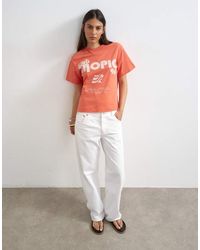 TOPSHOP - Club Tropic Graphic Boxy Tee - Lyst