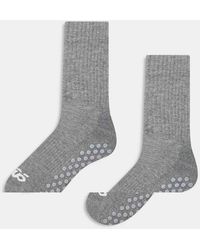 4505 - Icon 2 Pack Non Slip Grip Pilates Crew Socks - Lyst