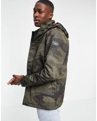 Abercrombie & Fitch Hooded Technical Parka Jacket - Green