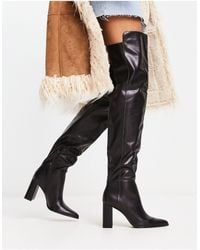 Cuissardes talons Stradivarius en coloris Marron Lyst