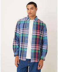 Polo Ralph Lauren - Icon Logo Custom Fit Check Brushed Oxford Shirt - Lyst