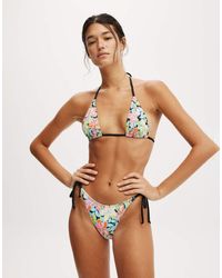 Cotton On - Fixed Tie Side Brazilian Bikini Bottom - Lyst