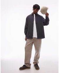 TOPMAN - Oversized Overhemd Met Lange Mouwen - Lyst