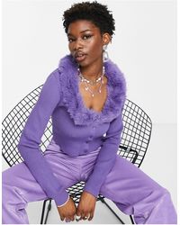 weekday tabitha faux fur jacket