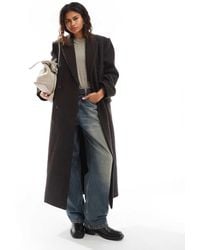 Weekday - Logan Wool Blend Oversized Double Breasted Coat - Lyst