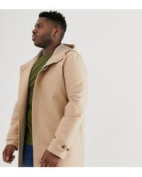 ASOS Trench con cappuccio impermeabile a righe - Neutro