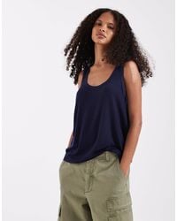 ASOS - Sheer Loose Fit Scoop Neck Vest - Lyst