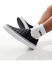 Vans - Classic Slip-on Sneakers With Checkerboard Print - Lyst