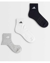 adidas Originals - Adidas Running 3 Pack Cushioned Crew Socks - Lyst