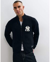 KTZ - Ny Yankees Logo Mlb Knitted Zip Through Jumper - Lyst