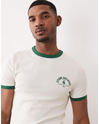 ASOS - Heavyweight Muscle Fit T-shirt With Chest Graphic - Lyst