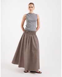 ASOS - Shirred Waist Detail Maxi Skirt - Lyst