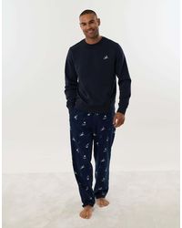 Threadbare - Ski Print Long Sleeve Pyjama Set - Lyst