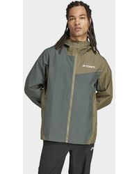 adidas - Terrex multi 2.5l rain.rdy - veste - lierre légendaire et olive strata - Lyst
