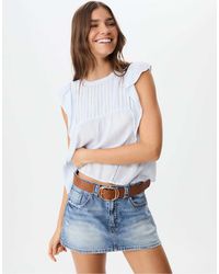 Stradivarius - – bluse aus fließendem material - Lyst