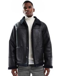 Jack & Jones - Faux Shearling Jacket - Lyst