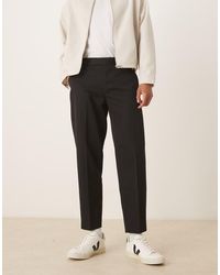 ASOS - Nette Oversized Broek Met Toelopende Pasvorm - Lyst
