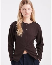 ASOS - Interlock Longline Split Front Cardigan - Lyst