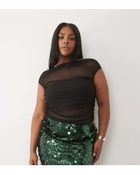 ASOS - Asos Design Curve Mixed Sequin Mini Skirt - Lyst