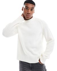 ASOS - Relaxed Boxy Knitted Jumper With Ribbed Sleeves - Lyst