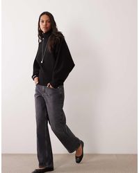 ASOS - Premium High Neck Batwing Compact Jumper - Lyst