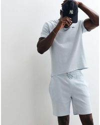 BOSS - Co-Ord Waffle Shorts With Logo Print - Lyst