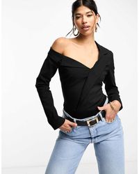 SIMMI - Simmi Tailored Off Shoulder Body - Lyst