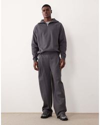 ASOS - Wide Leg Trackies With Pleats - Lyst