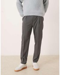 ASOS - Tapered Dress Pants With Half Elasticized Waistband - Lyst