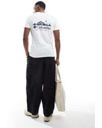 Columbia - Camiseta Blanca Con Gráfico En La Espalda Rapid Ridge Ii En La Espalda De - Lyst