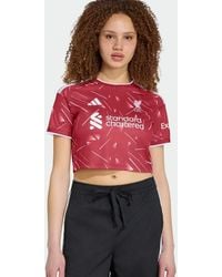 adidas Originals - Liverpool Fc 26/27 Home Jersey Crop Top - Lyst