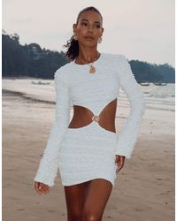 Moda Minx - Mini-Jurk Met Textuur En Uitsnijdingen - Lyst